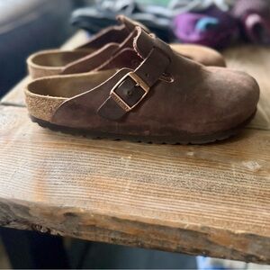 Birkenstock Chocolate Brown Mules